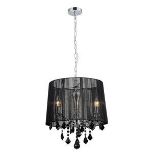 Italux Lampa sufitowa Cornelia czarna 3x60W E14