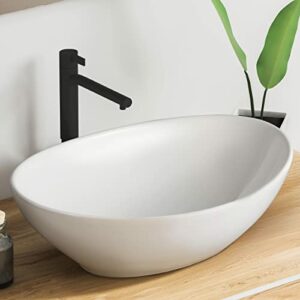VMbathrooms Premium Washbasin Oval with Lotus Effect