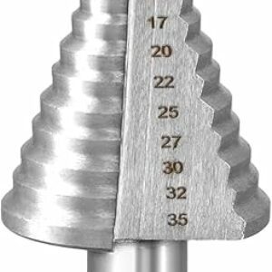 QWORK® Wiertło stopniowe, Ø 5-35 mm wiertło stożkowe 13 stopni wiertło stożkowe do metalu, drewna, tworzywa sztucznego