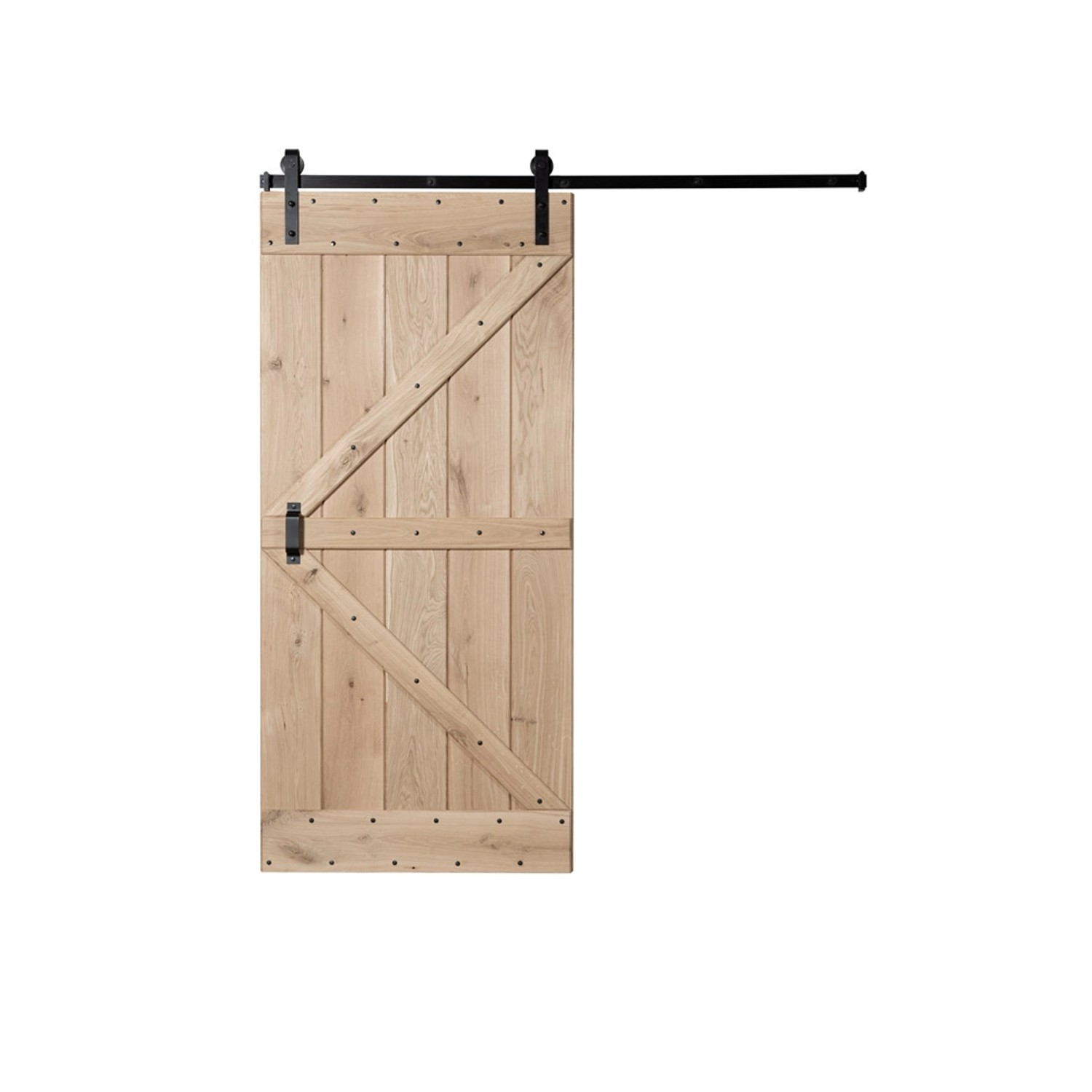 Kornik drzwi przesuwne Loft, dąb pełne, szerokość 90 cm – styl industrialny