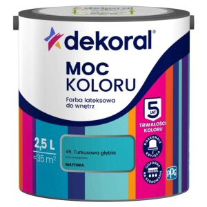 Farba Dekoral Moc Koloru turkusowa głębia 2,5 l