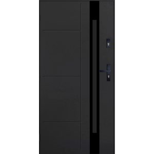 Drzwi stalowe Madryt antracyt 90L