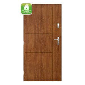 Drzwi zewnętrzne Rodan złoty dąb 80L