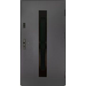 Drzwi zewnętrzne Satis black antra 90P