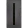 Drzwi zewnętrzne Satis czarne antracytowe 90L