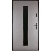Drzwi zewnętrzne Satis czarne betonowe 90L