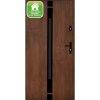 Drzwi zewnętrzne stalowe Silves orzech 90L