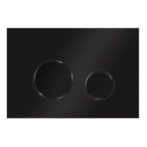 Ravak Przycisk do stelaża Circle WC dwudzielny czarny