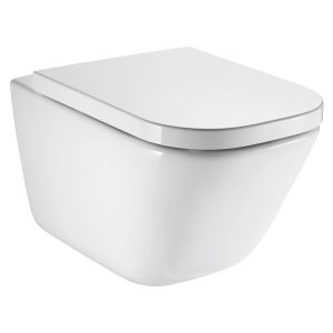 Roca Gap Rimless Miska WC z deską wolnoopadającą