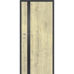 Skrzydło drzwiowe IVO z szybą dąb Hamilton