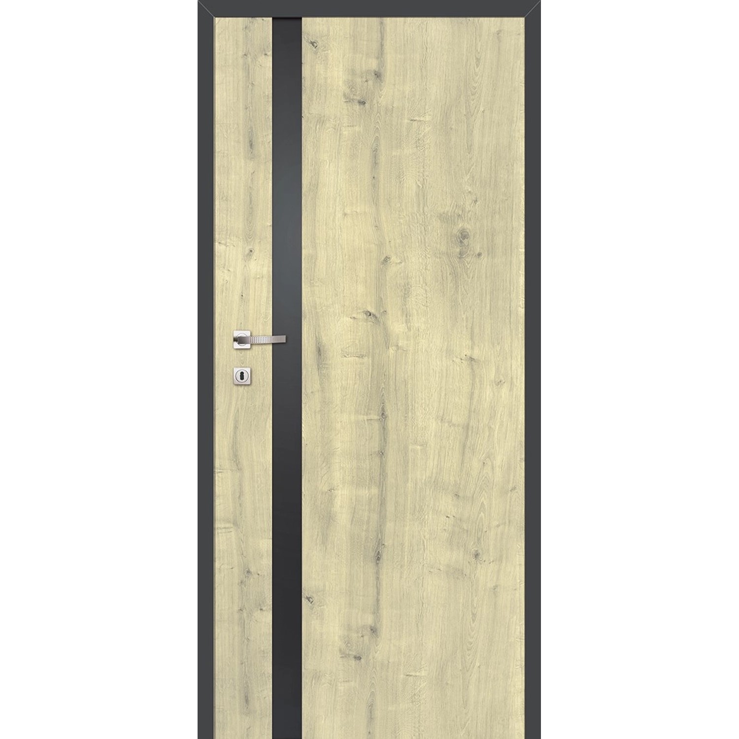Skrzydło drzwiowe IVO z szybą dąb Hamilton