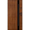 Solidne drzwi stalowe Madryt z złotym dębem