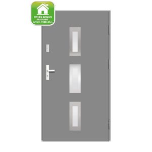 Splendor Drzwi Zewnętrzne Dorno Szare 90P