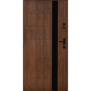 Stalowe drzwi zewnętrzne Alicante orzech 90L