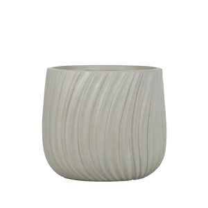 Donica ceramiczna Varese biała 43x41 cm