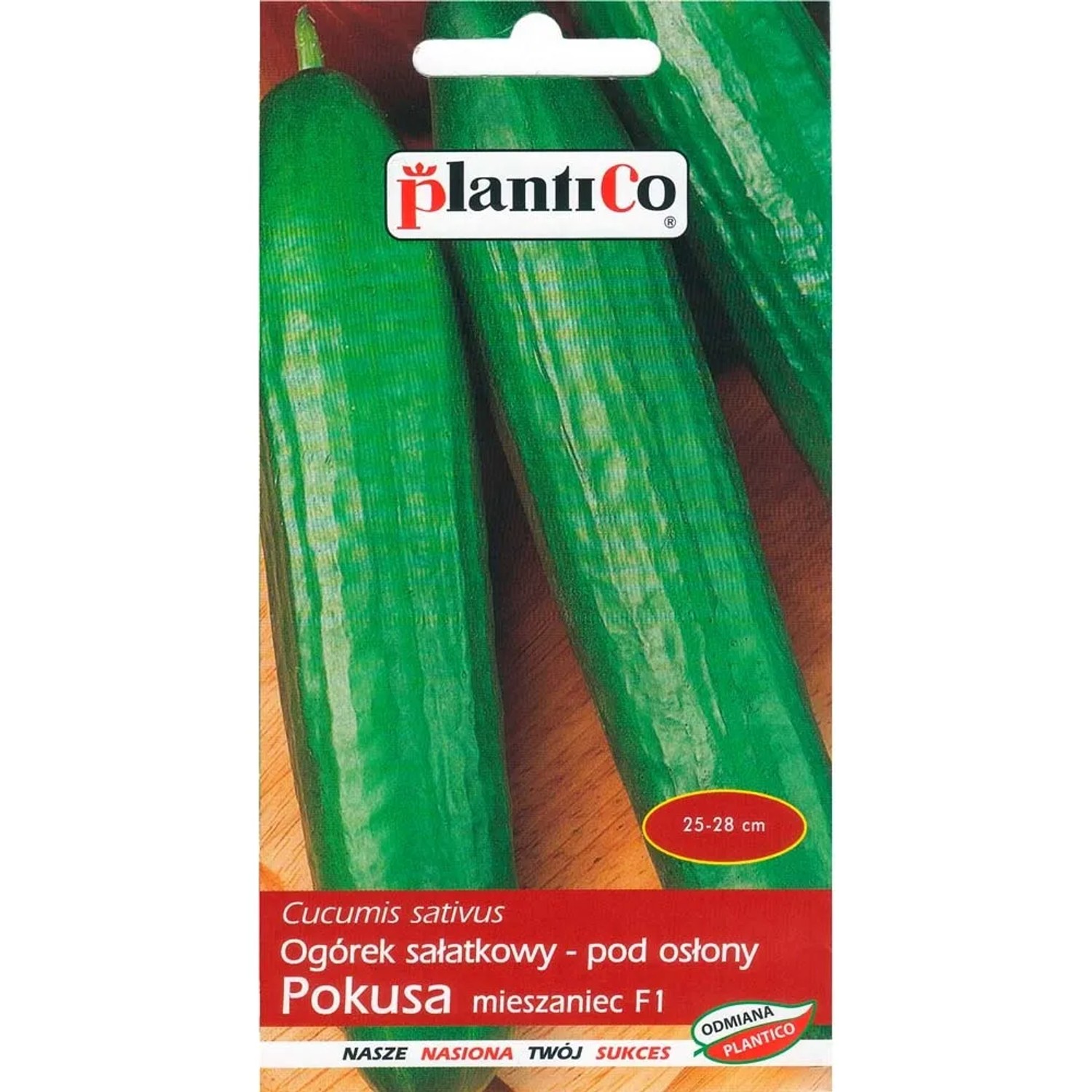 Średni ogórek szklarniowy Pokusa - 1 g