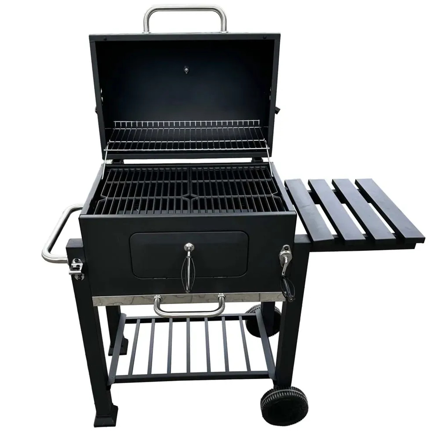 Grill węglowy 4IQ z żeliwnym rusztem