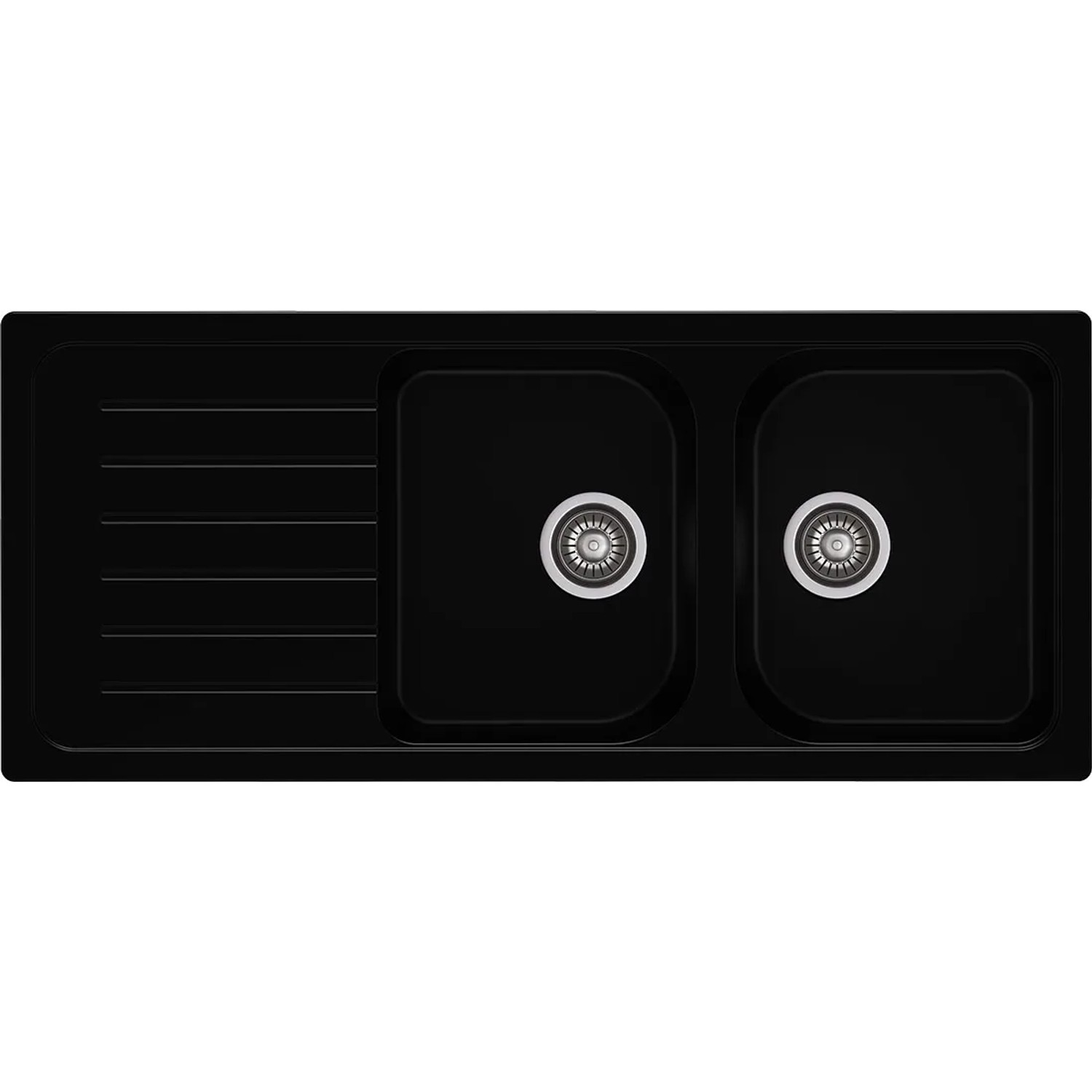 Zlewozmywak A-Point 2-komorowy czarny