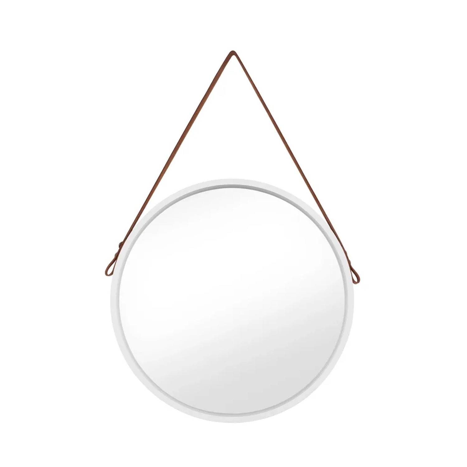 Okrągłe lustro łazienkowe Round białe