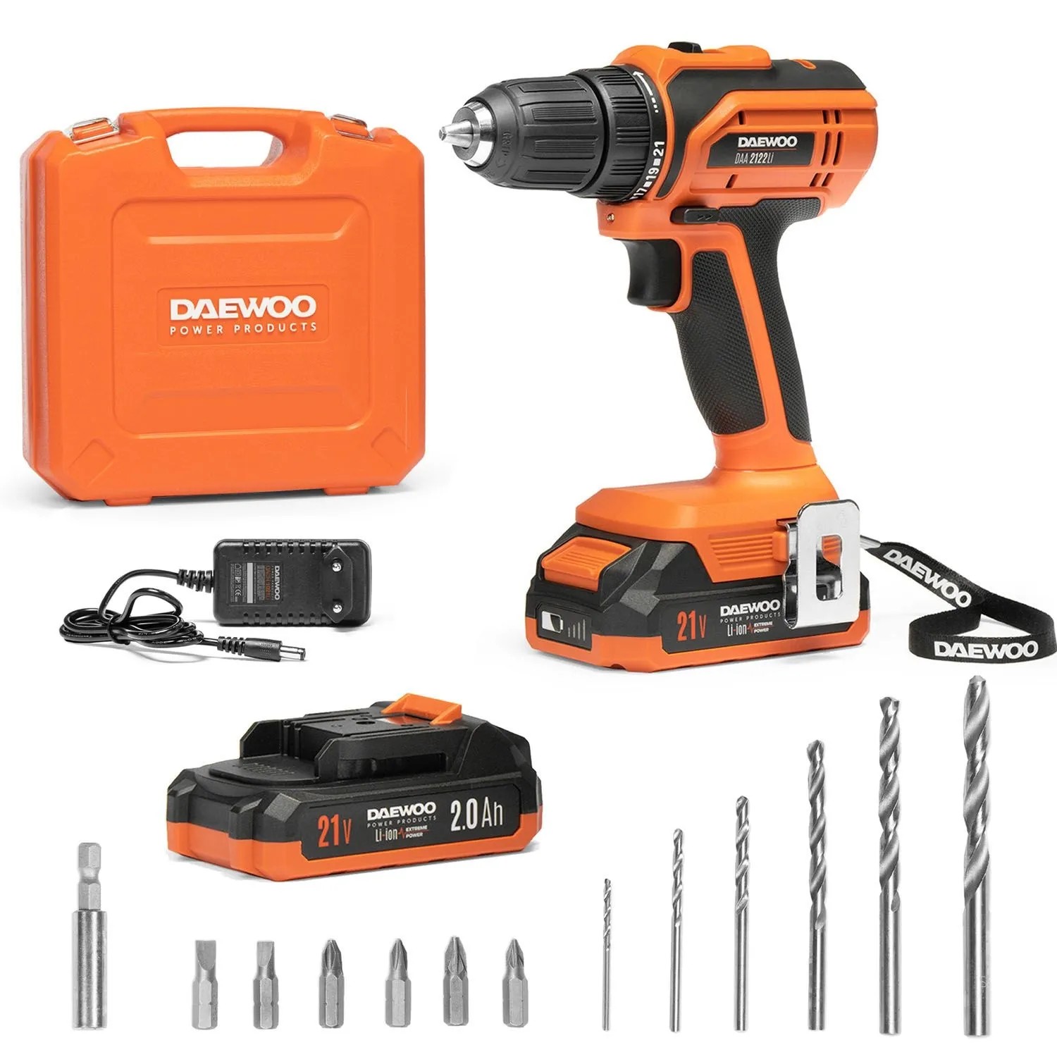 Akumulatorowa wiertarko-wkrętarka DAEWOO 21V