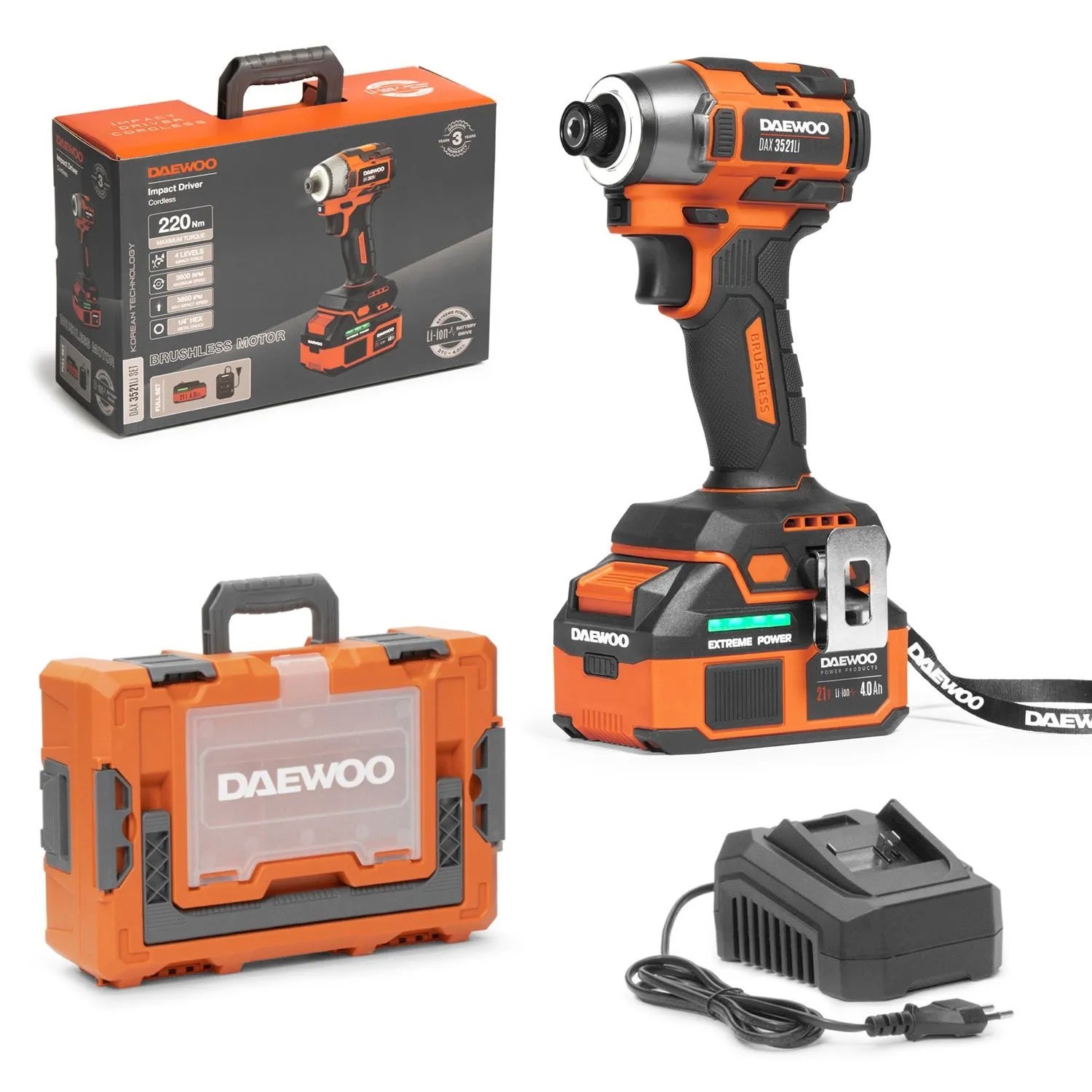 DAEWOO Zakrętarka Udarowa DAA 3521 Li