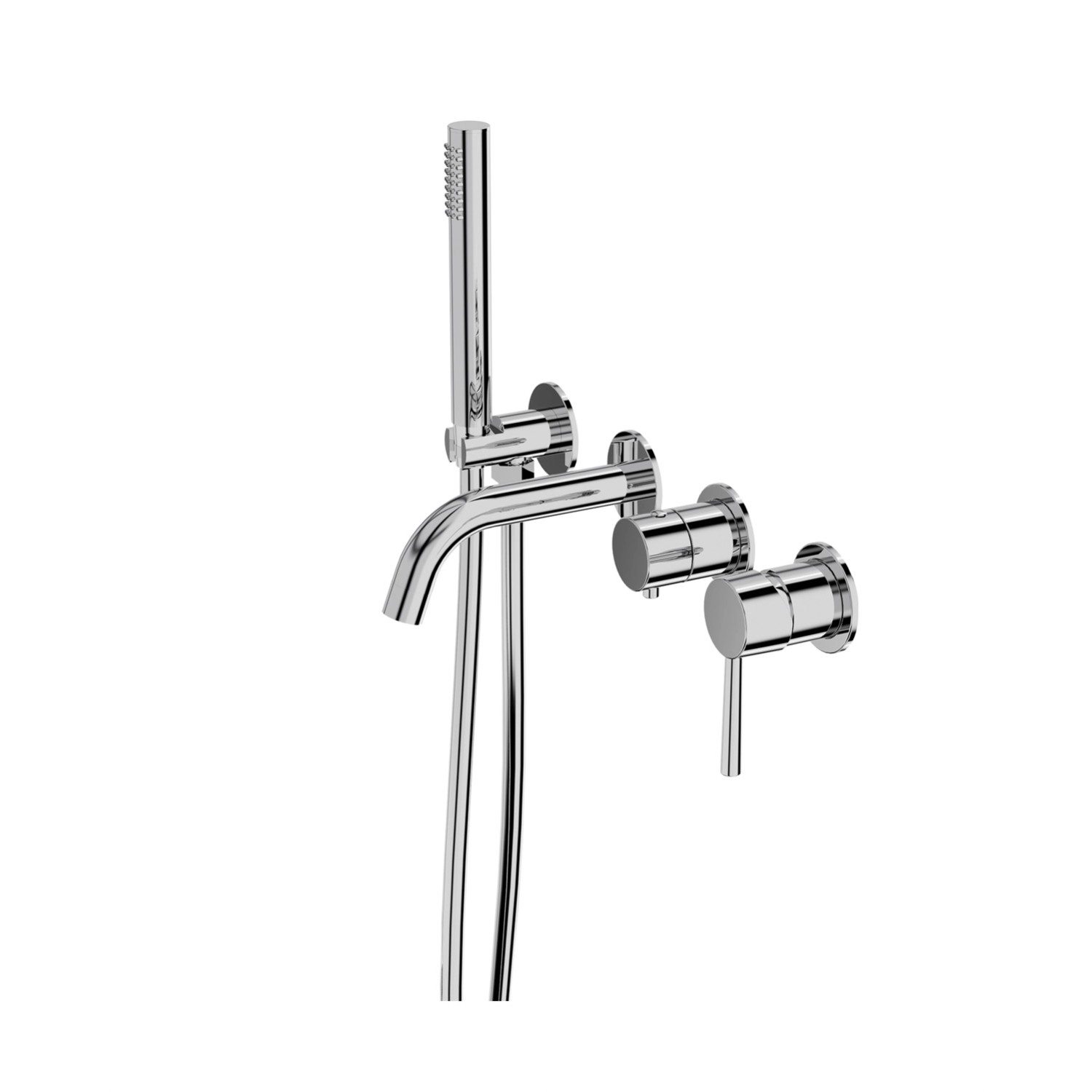 Elegancka bateria wannowa Orion chrom