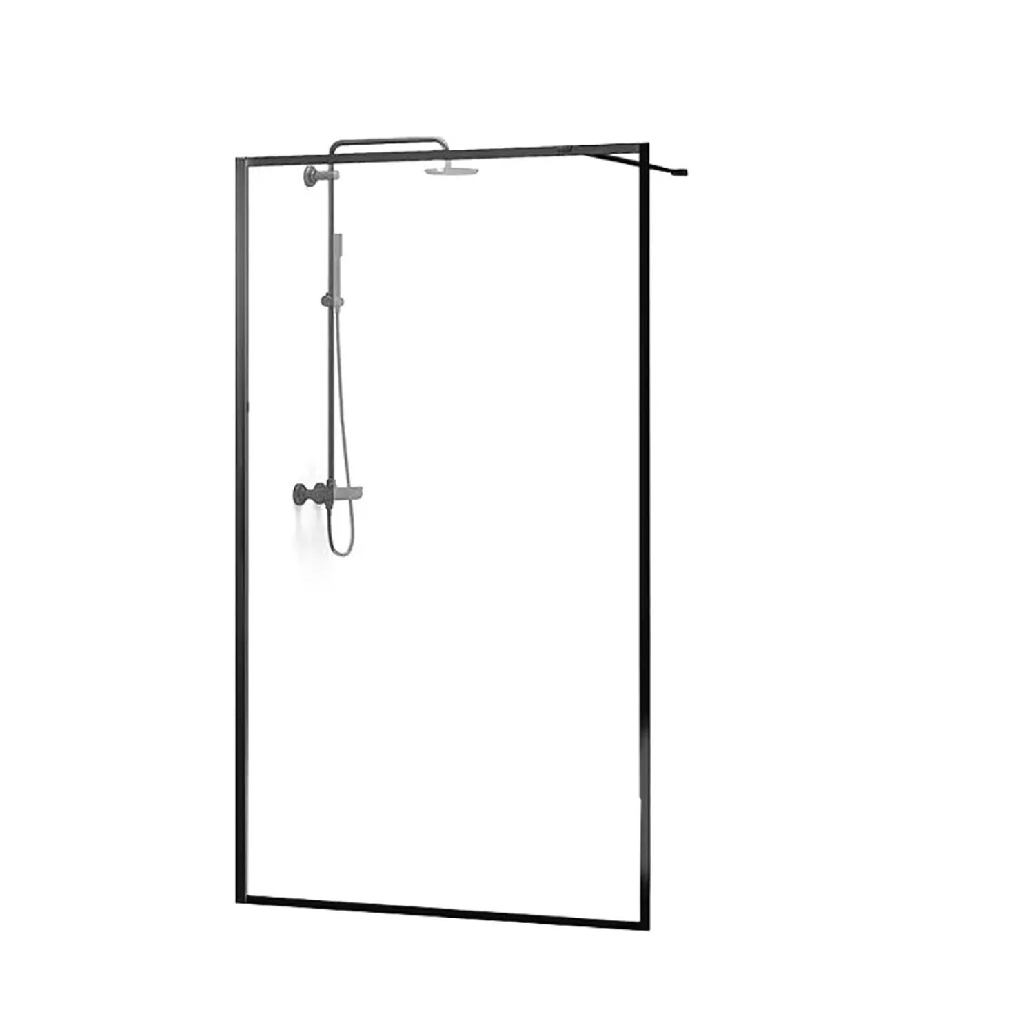 Kabina prysznicowa Black Matt walk-in 90x200