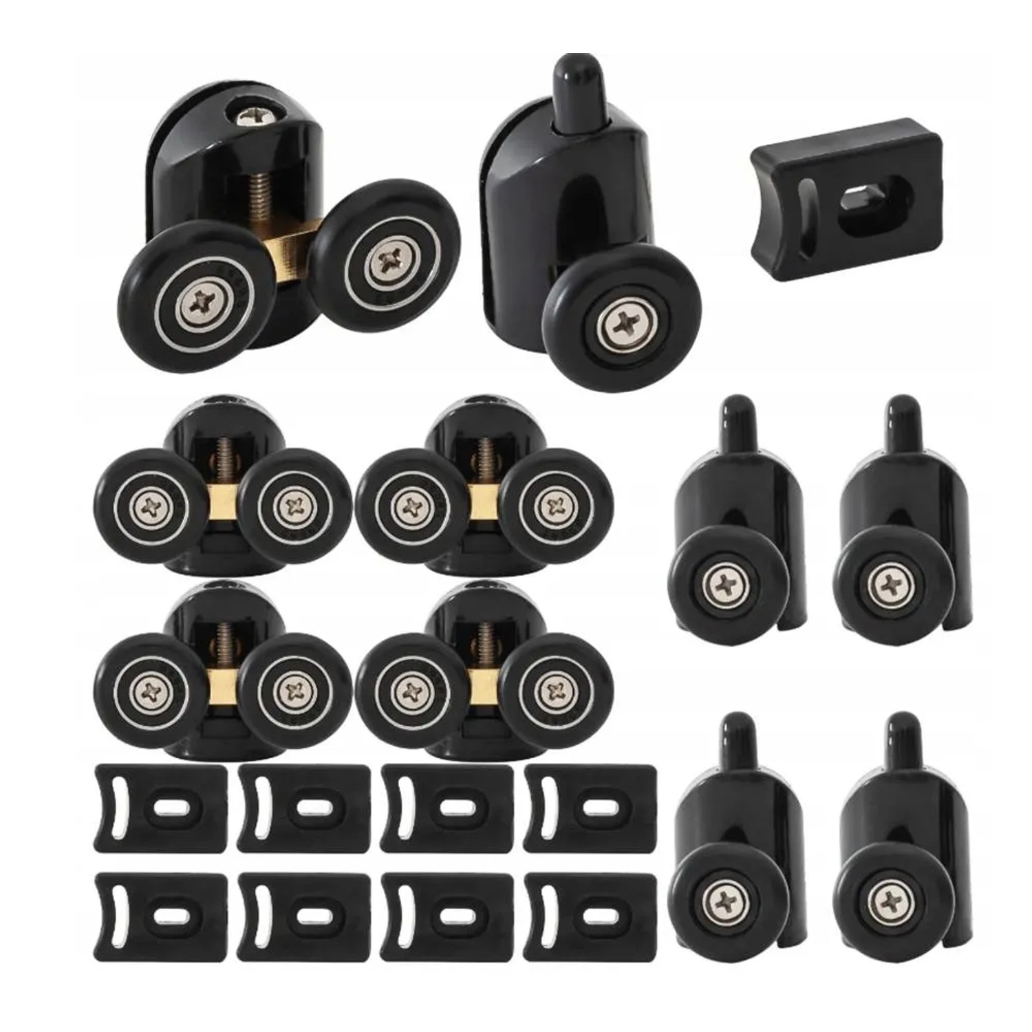 Komplet rolek do kabiny prysznicowej 23 mm