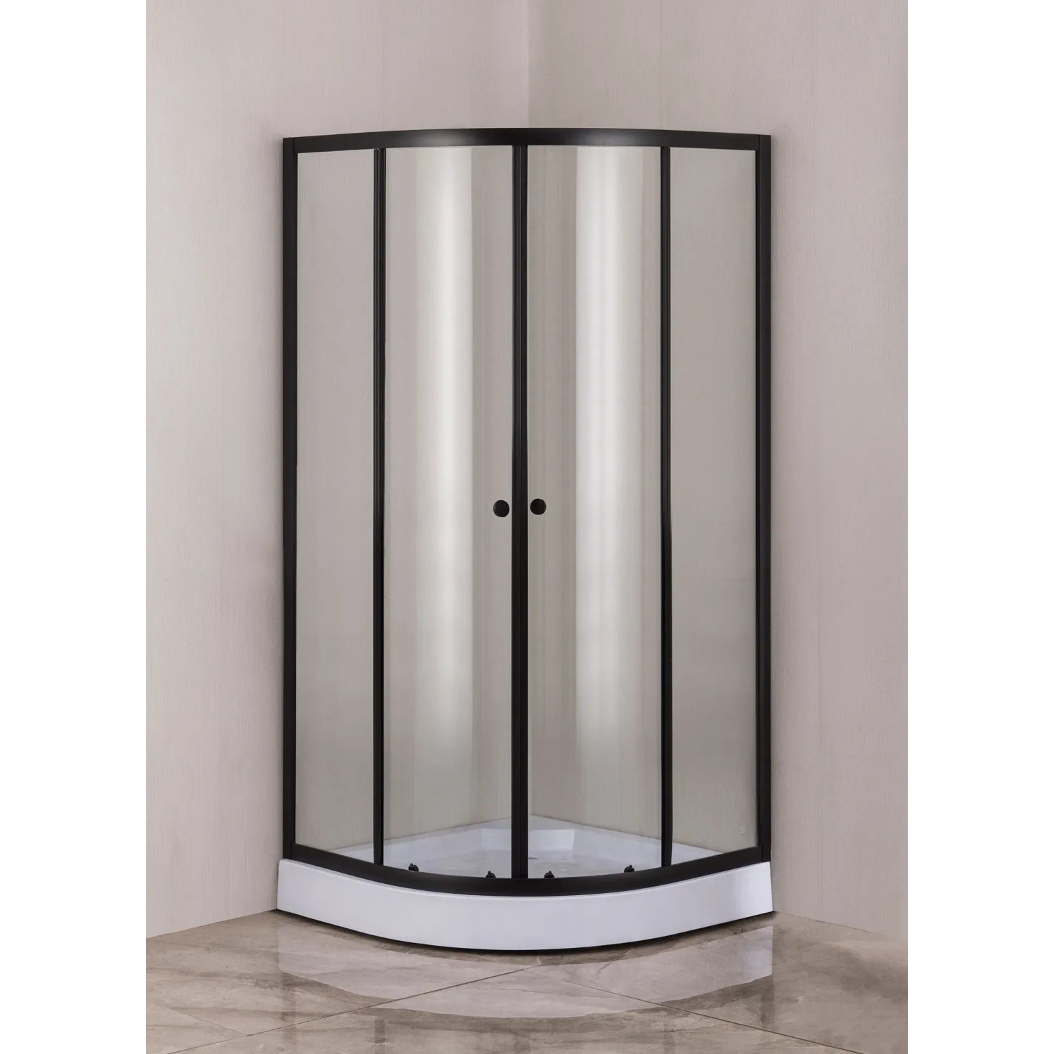 Kabina półokrągła Sierra 80 czarna