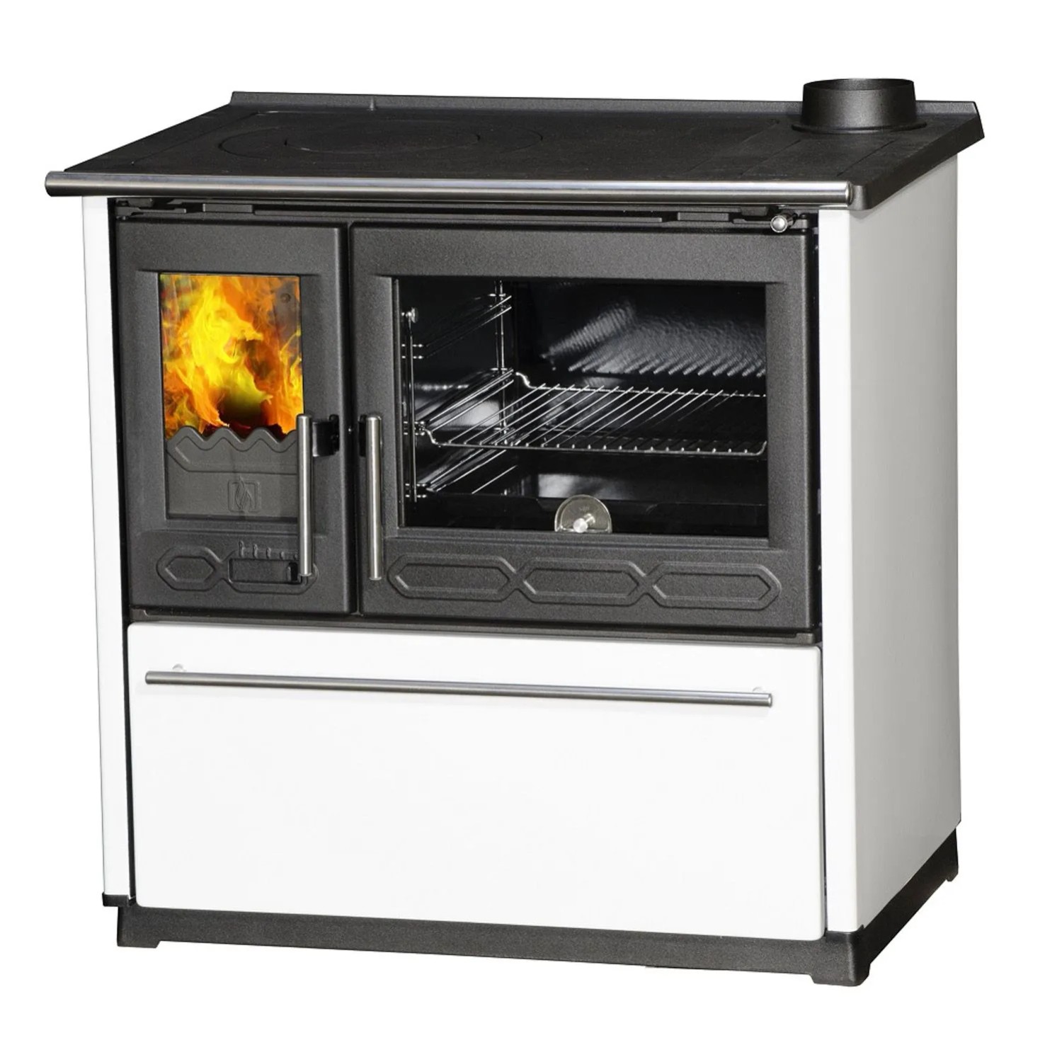 Kuchnia Glass 850 prawostronna biała