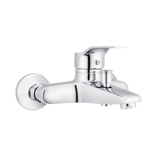 LIVENO Bateria wannowa ścienna Vesto chrom