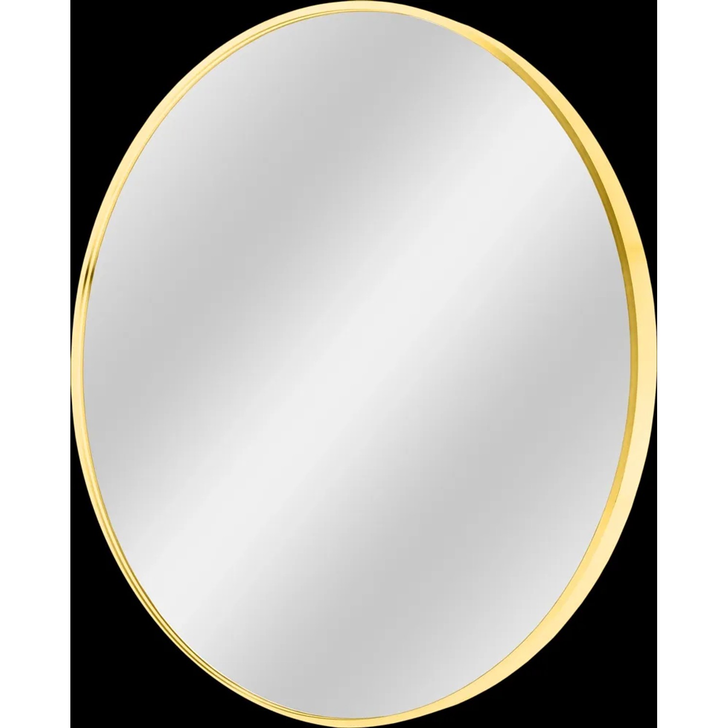 Okrągłe złote lustro Nico 60x60