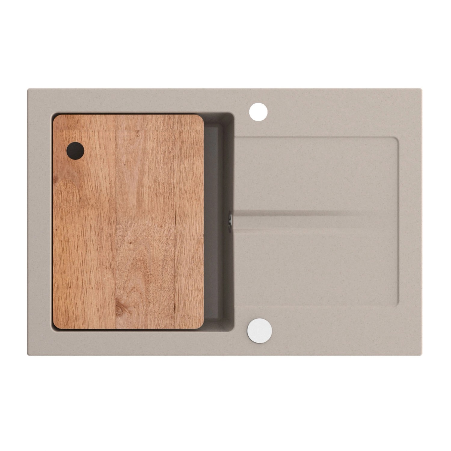 Zlewozmywak Miló BUNA z deską 65 cm