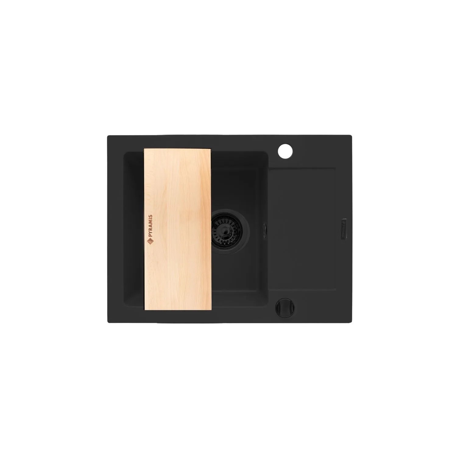 Zlewozmywak Pyramis Helios 1-komorowy czarny