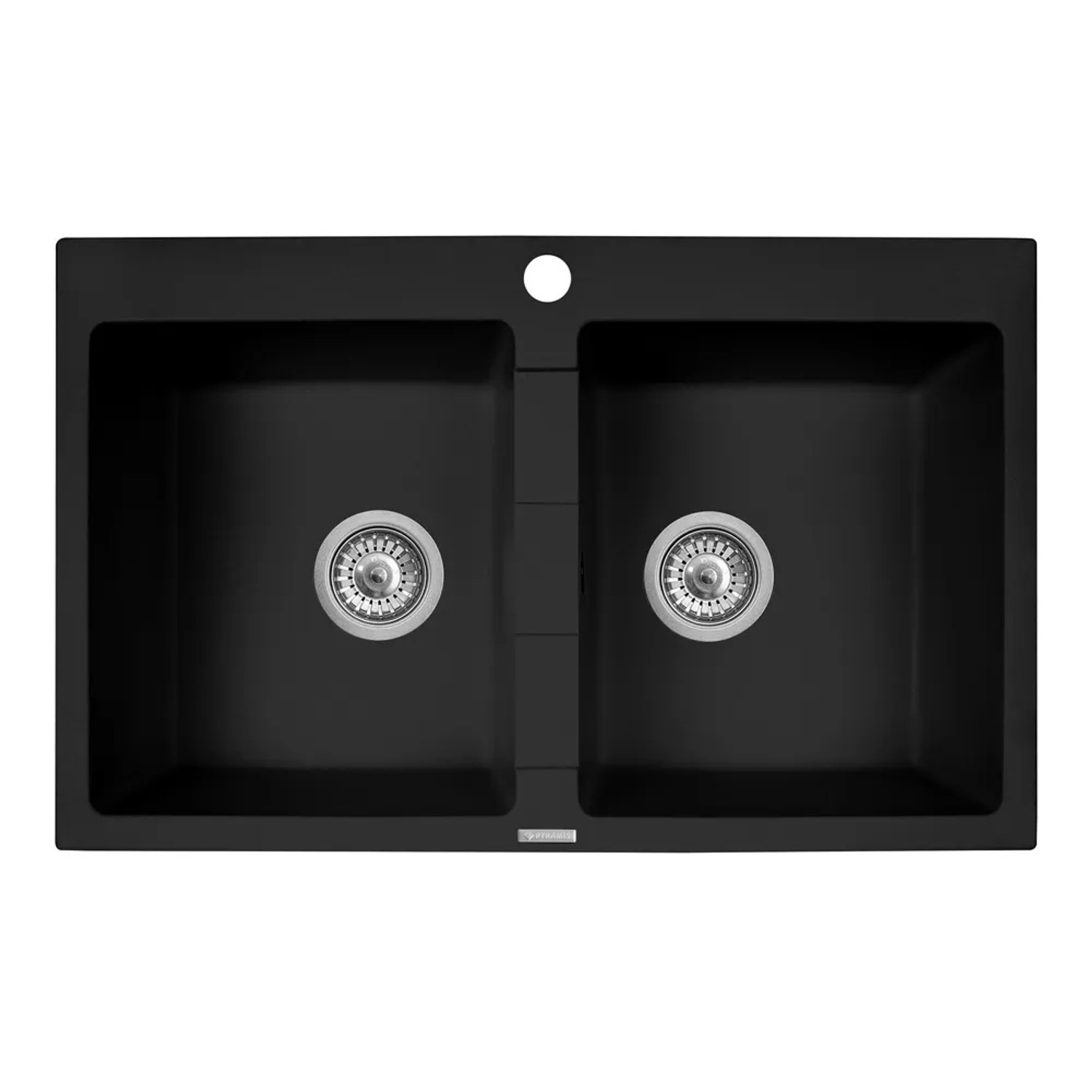 Granitowy zlewozmywak Pyramis Poros 2-kom.