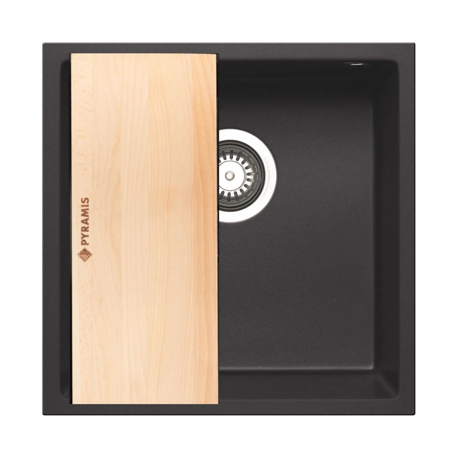 Pyramis Zlewozmywak TETRAGON 1-komorowy czarny