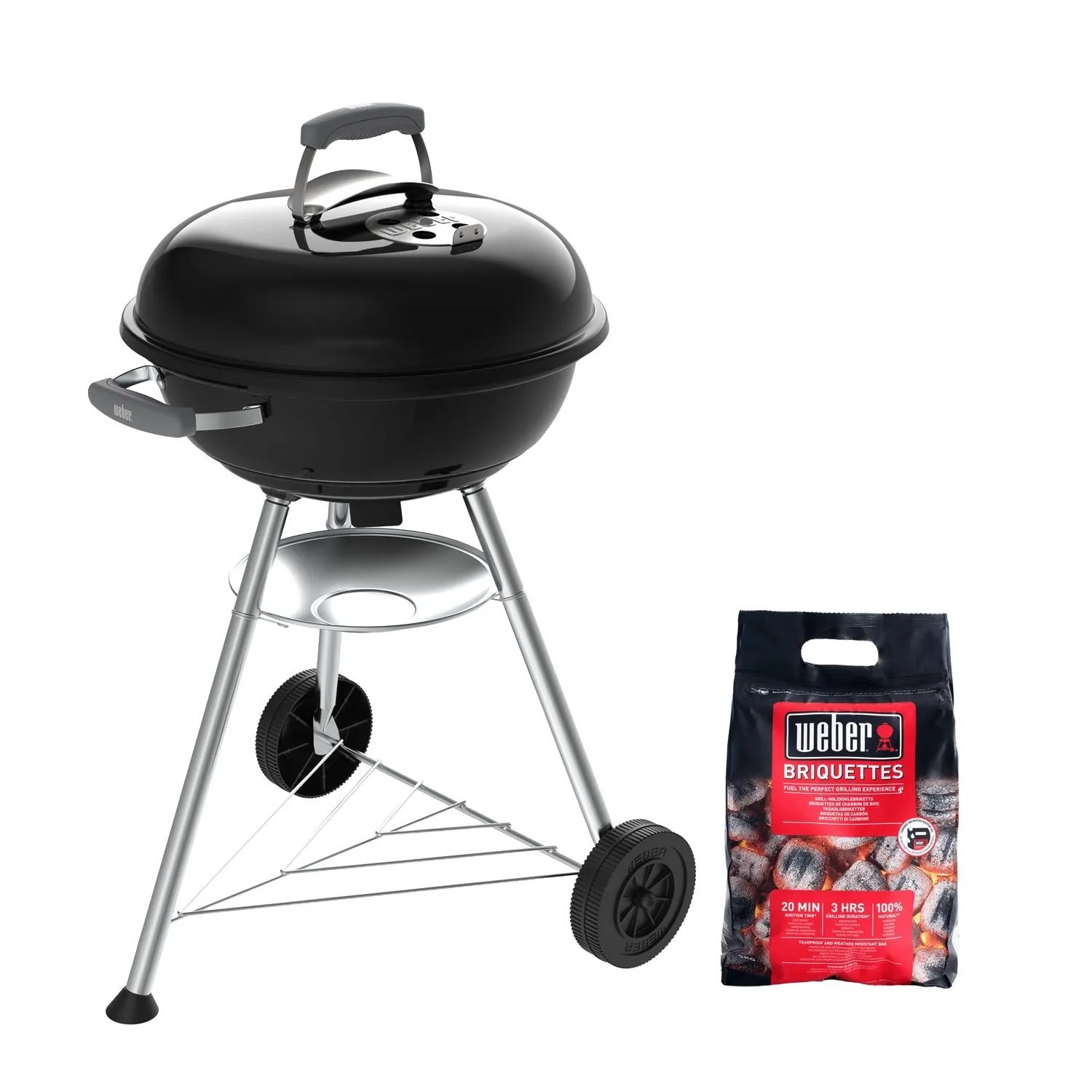 Recenzja: Weber Compact Kettle 47 cm (grill węglowy) + brykiet 3 kg — czy warto?