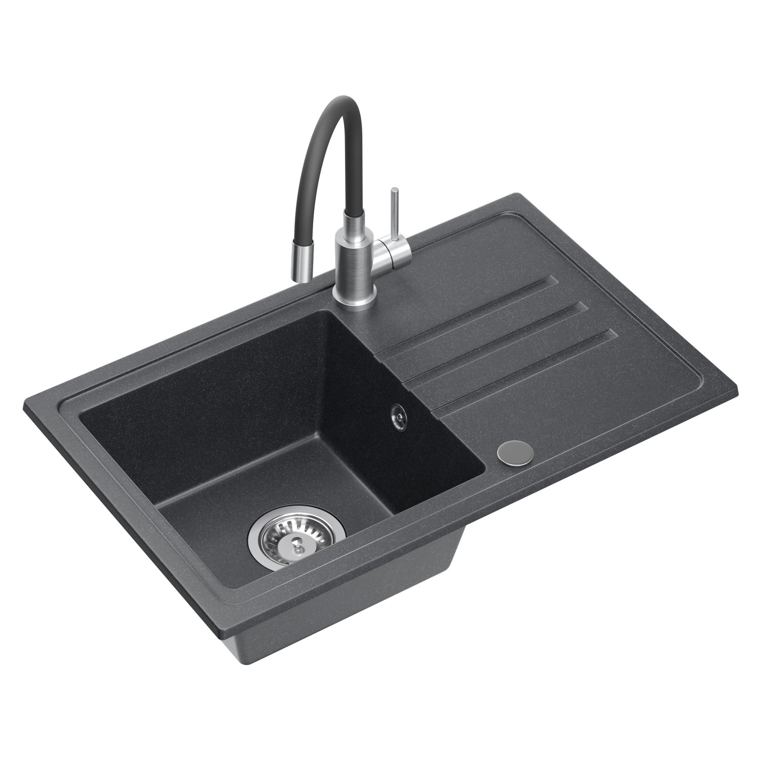 Zlew Eric 1-kom. 70 cm z baterią