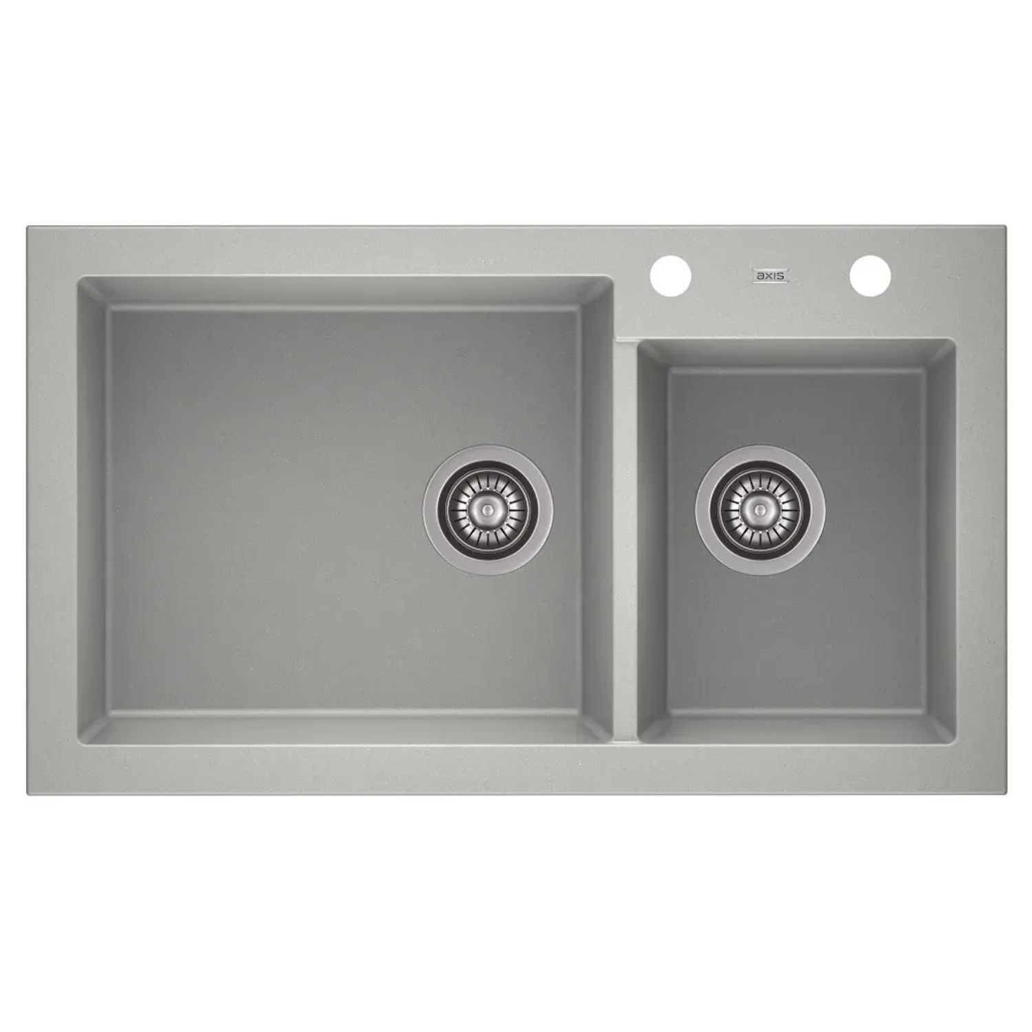 Zlewozmywak A-Point 14 2-komorowy szary