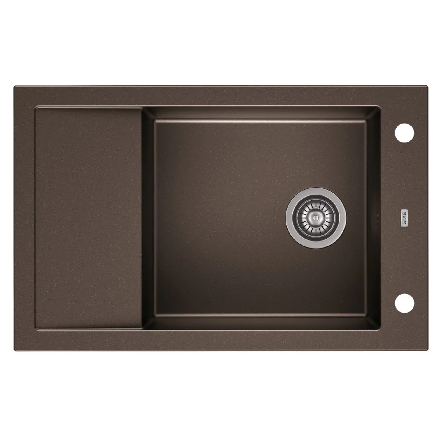 Zlew A-Point 1-komorowy dark chocolate 78x50 cm