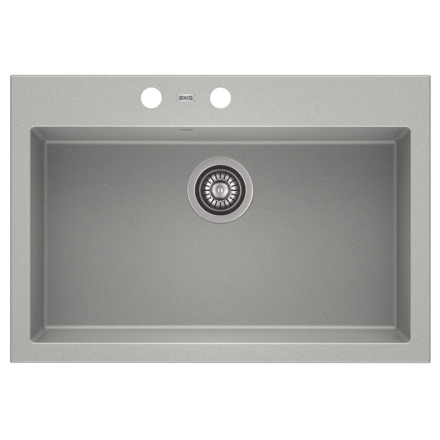 Zlewozmywak A-Point 1-komorowy szary 73x50 cm