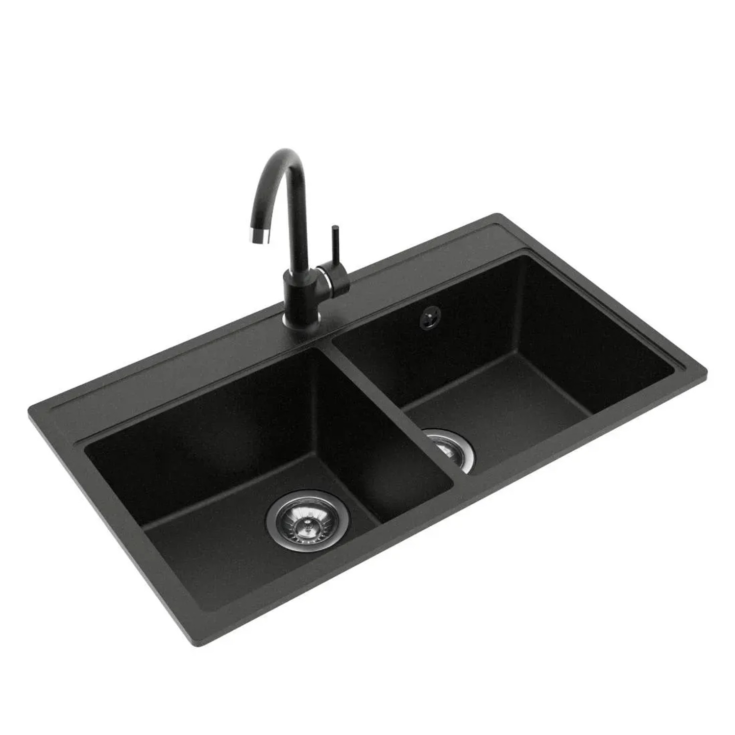 Zlewozmywak Atlas 2-komorowy z baterią