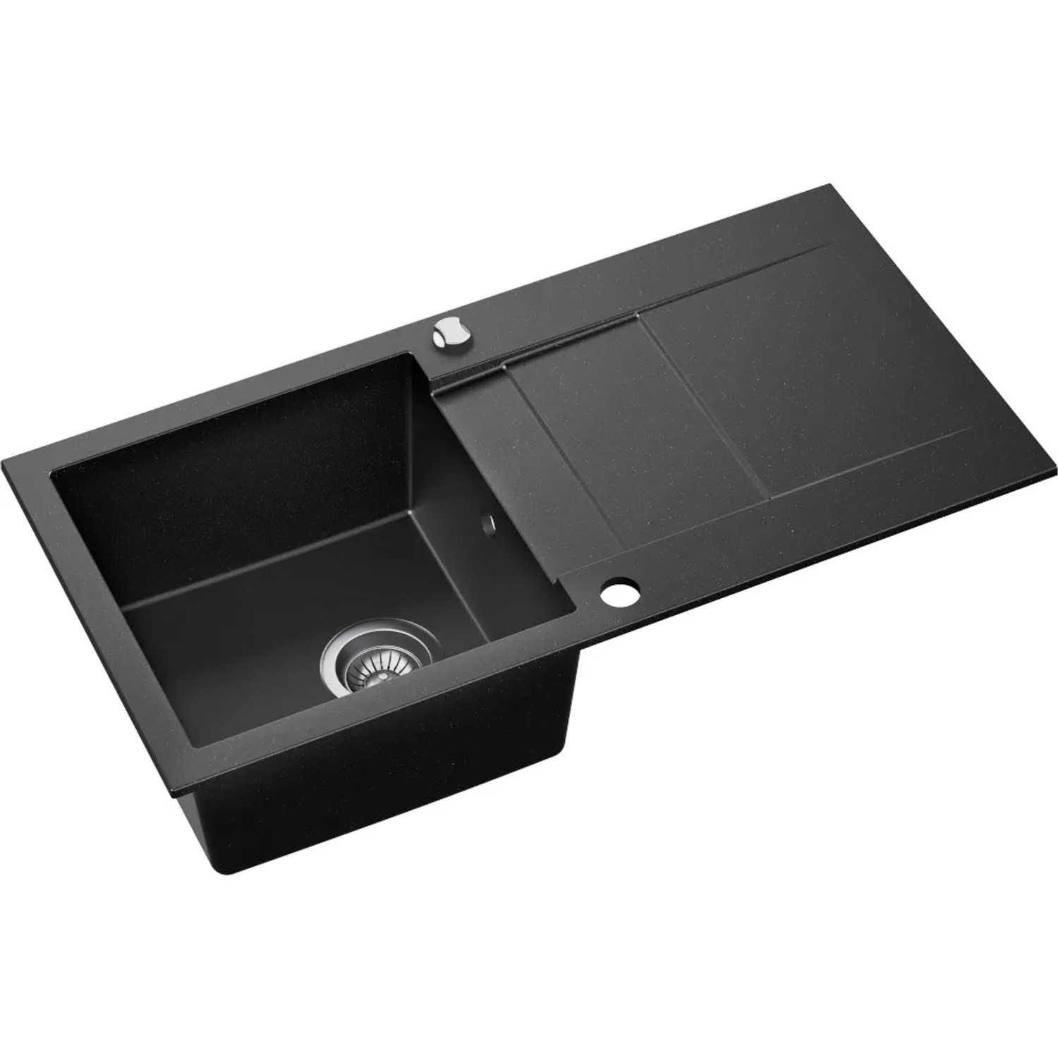 Czarny zlewozmywak Cascada 1-komorowy