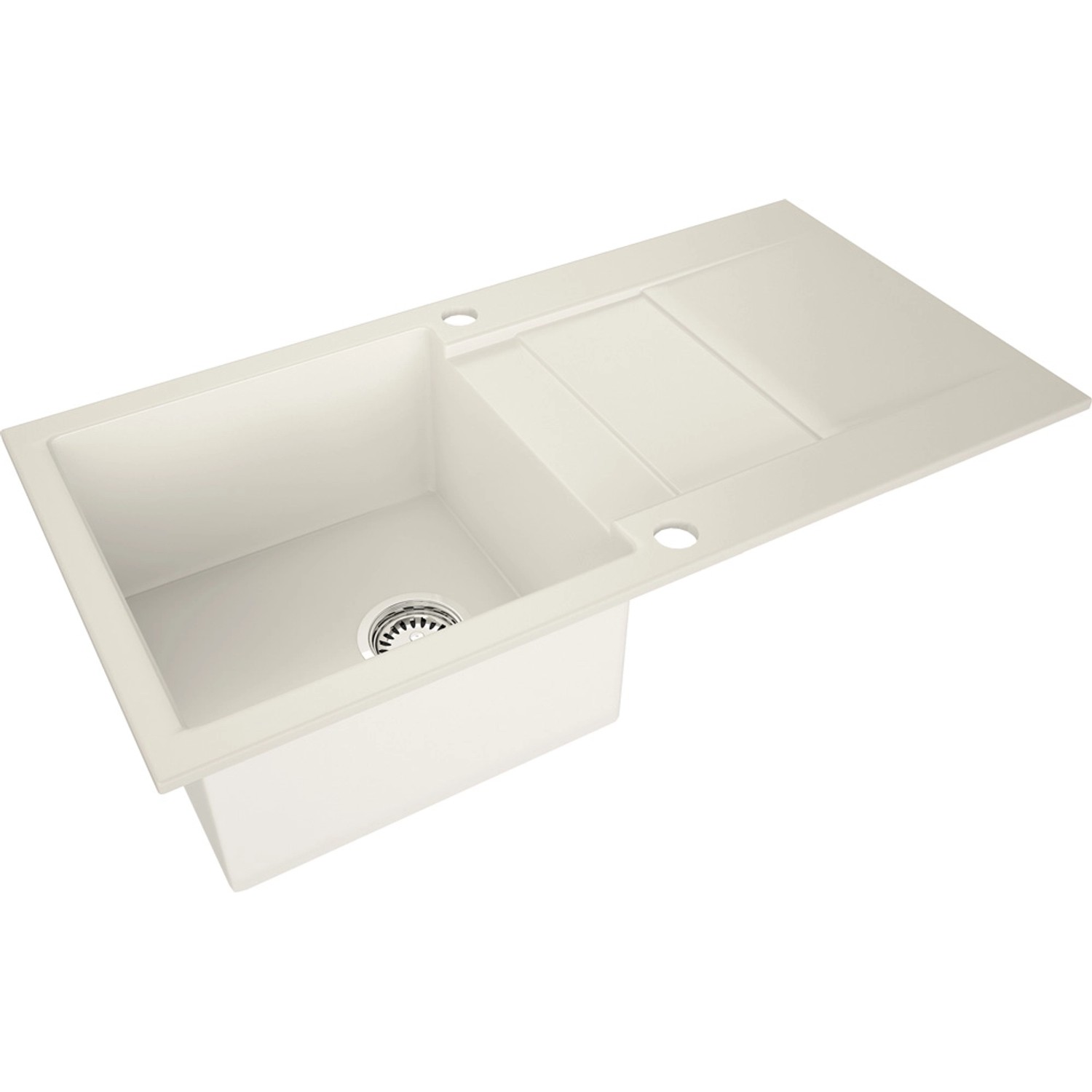 Zlewozmywak Cascada 1-komorowy biały