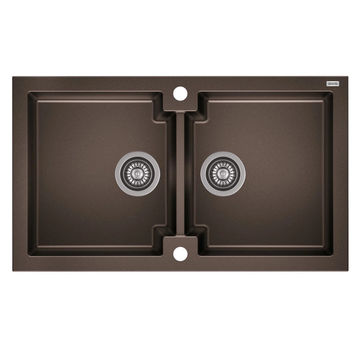 Zlewozmywak Honest 2-kom. dark chocolate 86x50 cm