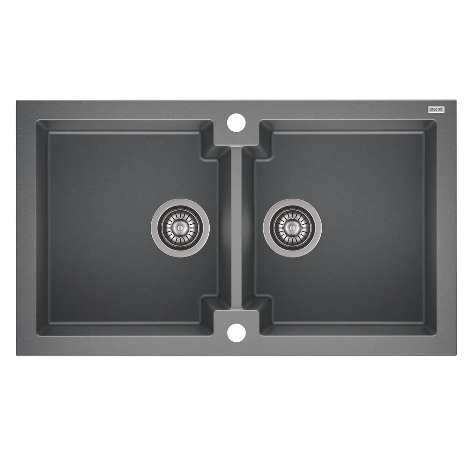 Zlewozmywak Honest 16 2-komorowy szary