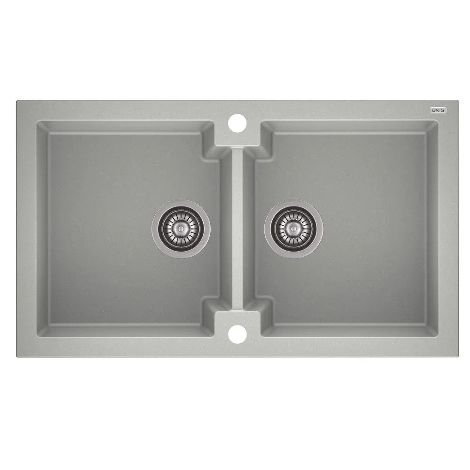 Zlewozmywak Honest 2-komorowy szary