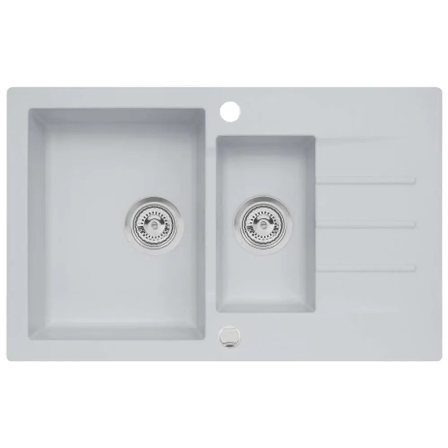 Zlewozmywak Mojito 120 1,5-komorowy szary