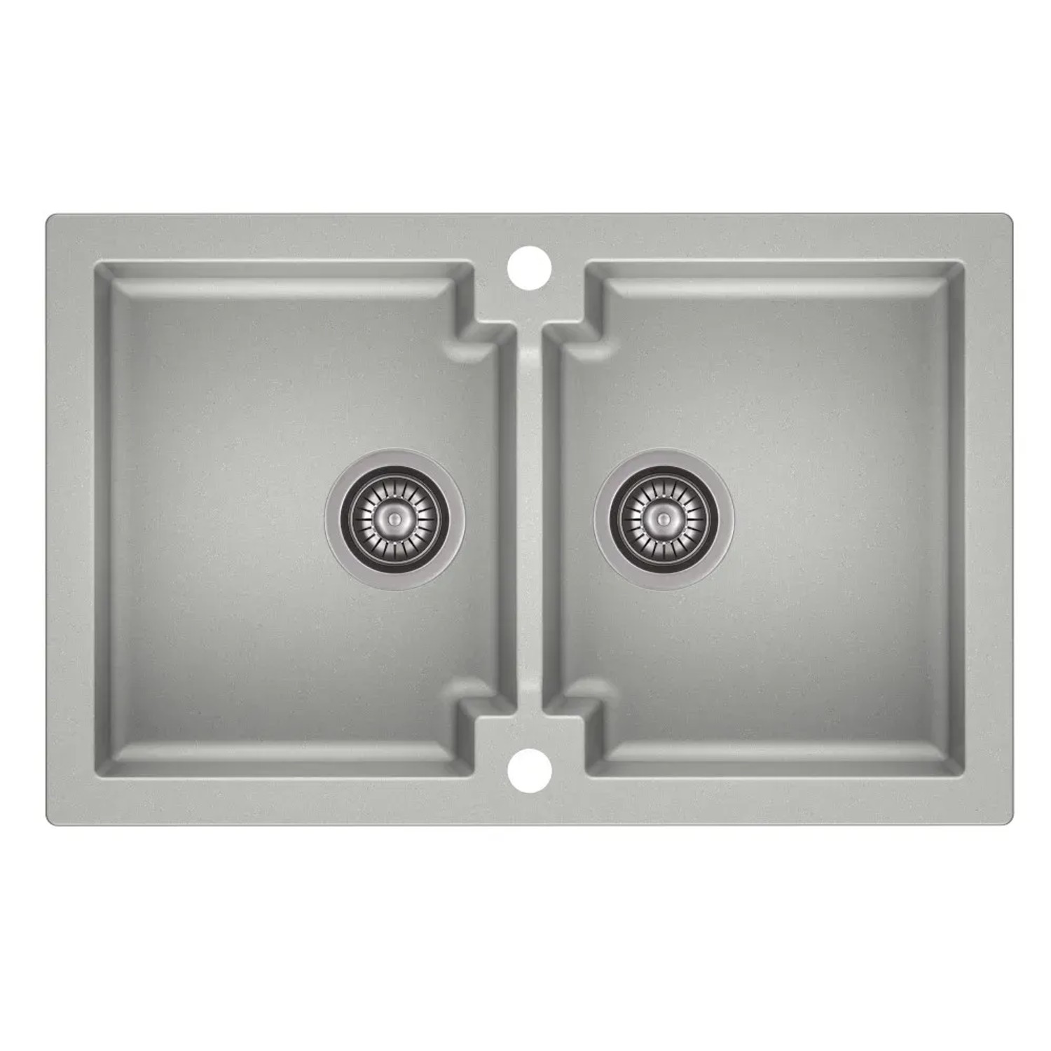 Zlewozmywak Mojito 16 2-komorowy szary