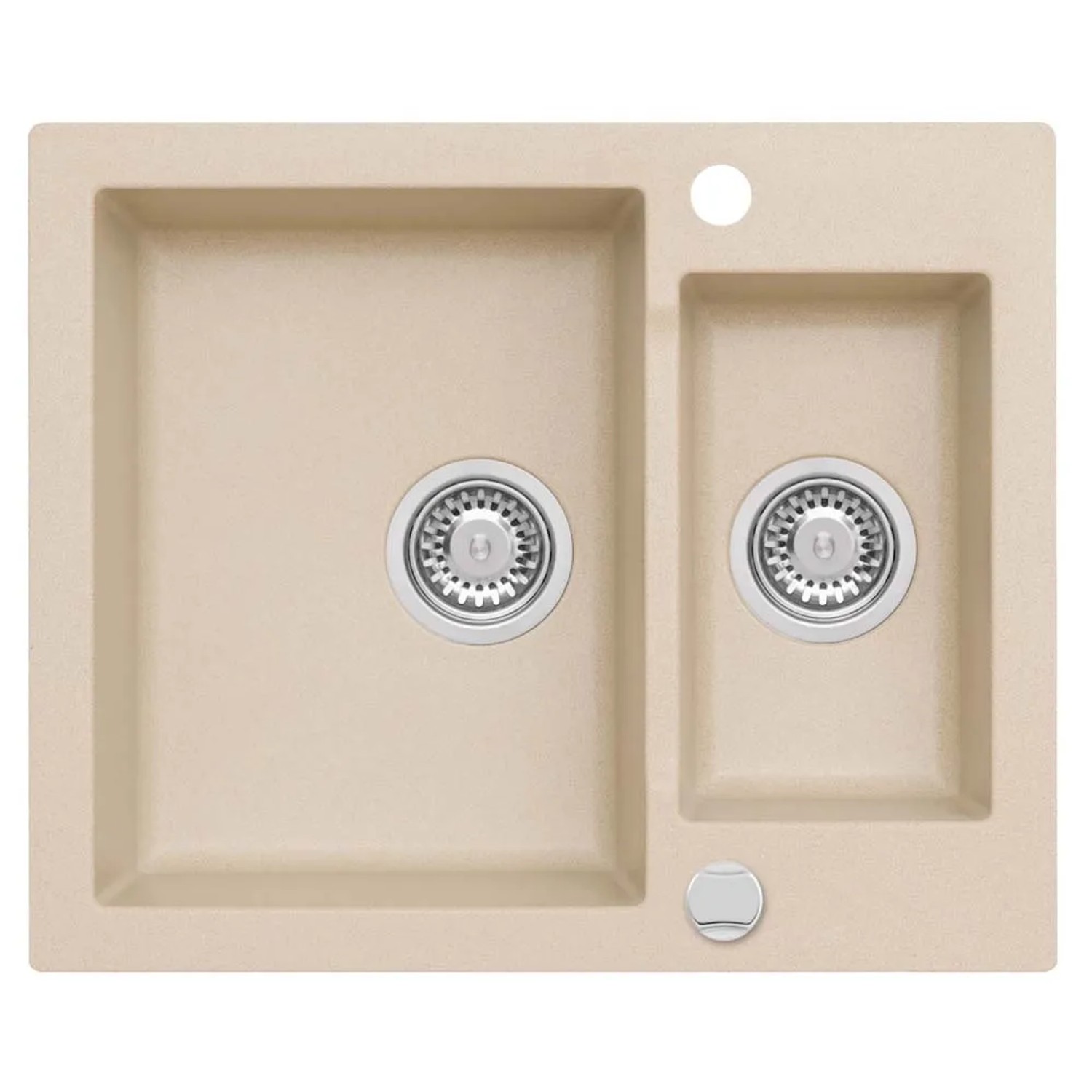 Zlewozmywak beżowy Mojito 1,5-komorowy